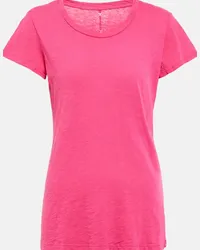 Velvet T-shirt Odelia in jersey di cotone Rosa