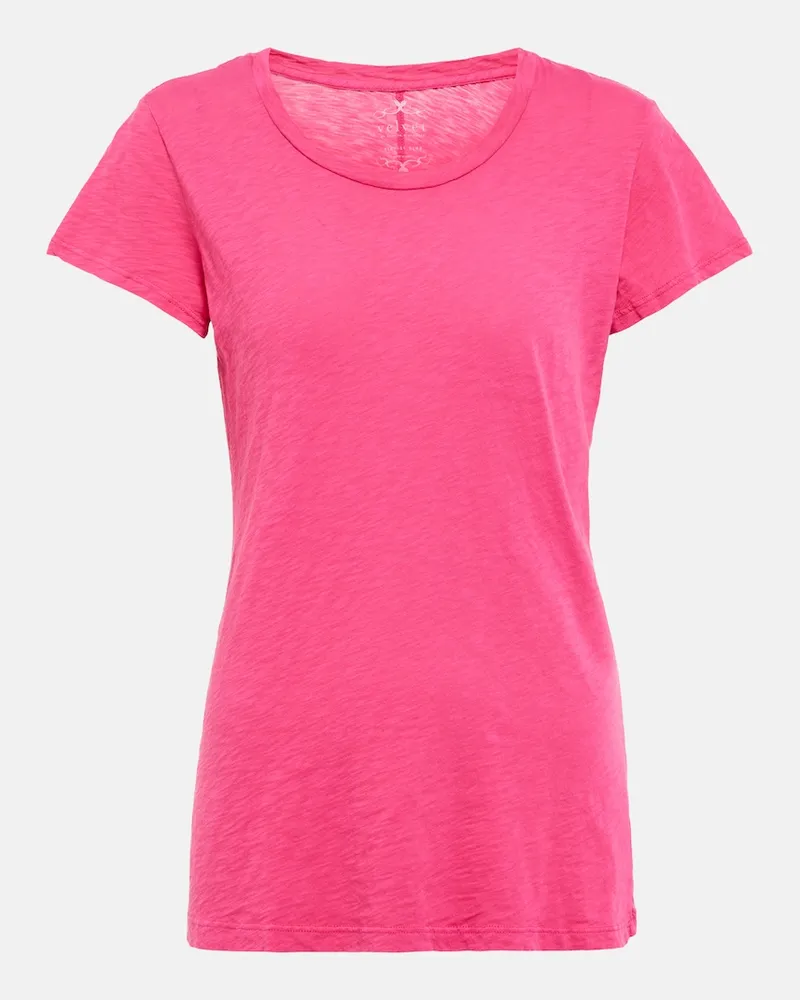 Velvet T-shirt Odelia in jersey di cotone Rosa