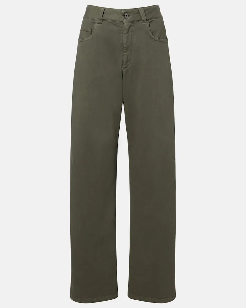 Brunello Cucinelli Jeans Monili a gamba larga Verde