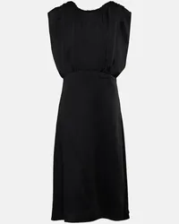 Jil Sander Abito midi in raso Nero