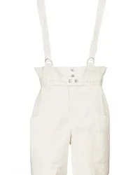 Isabel Marant Shorts Effie in misto lino Bianco