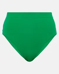 Eres Culottes bikini Patine a vita alta Verde