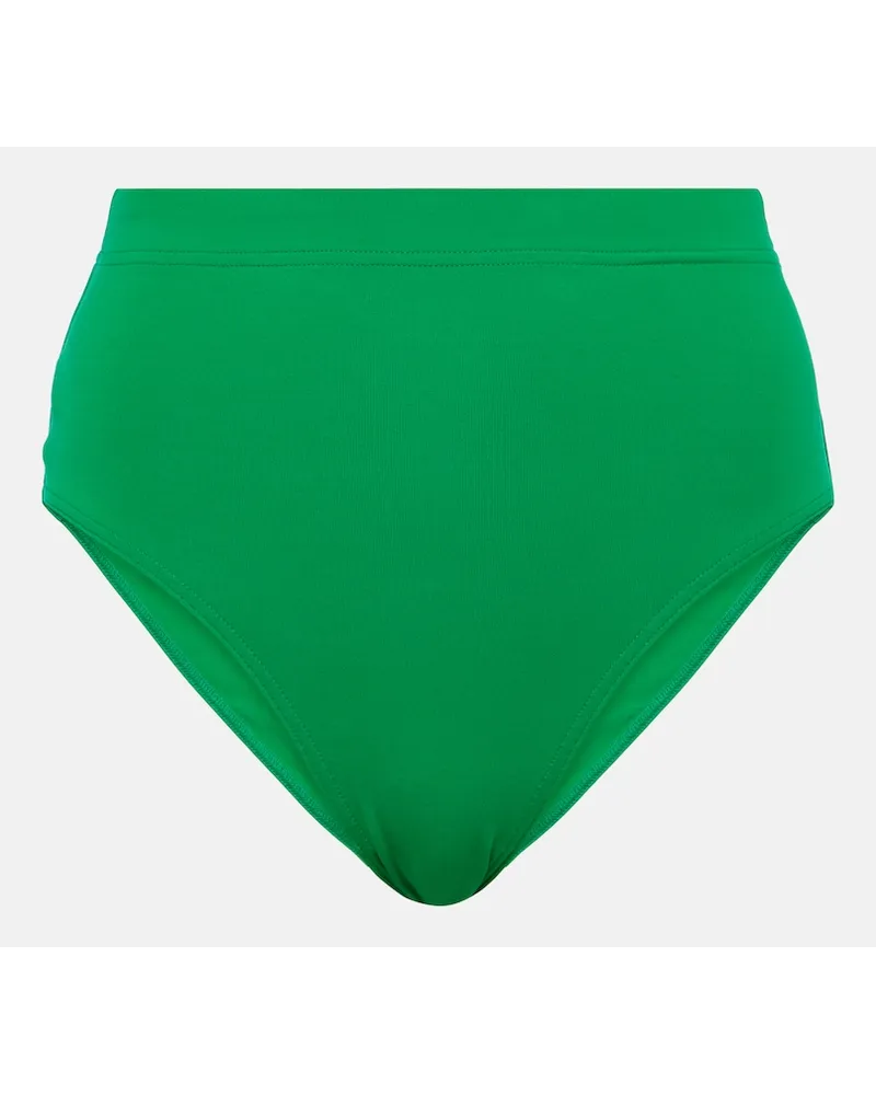 Eres Culottes bikini Patine a vita alta Verde