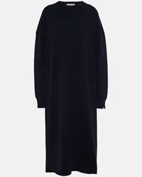 extreme cashmere Abito midi N°106 Weird in misto cashmere Blu