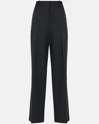 The Row Pantaloni flared Encore in lana Nero