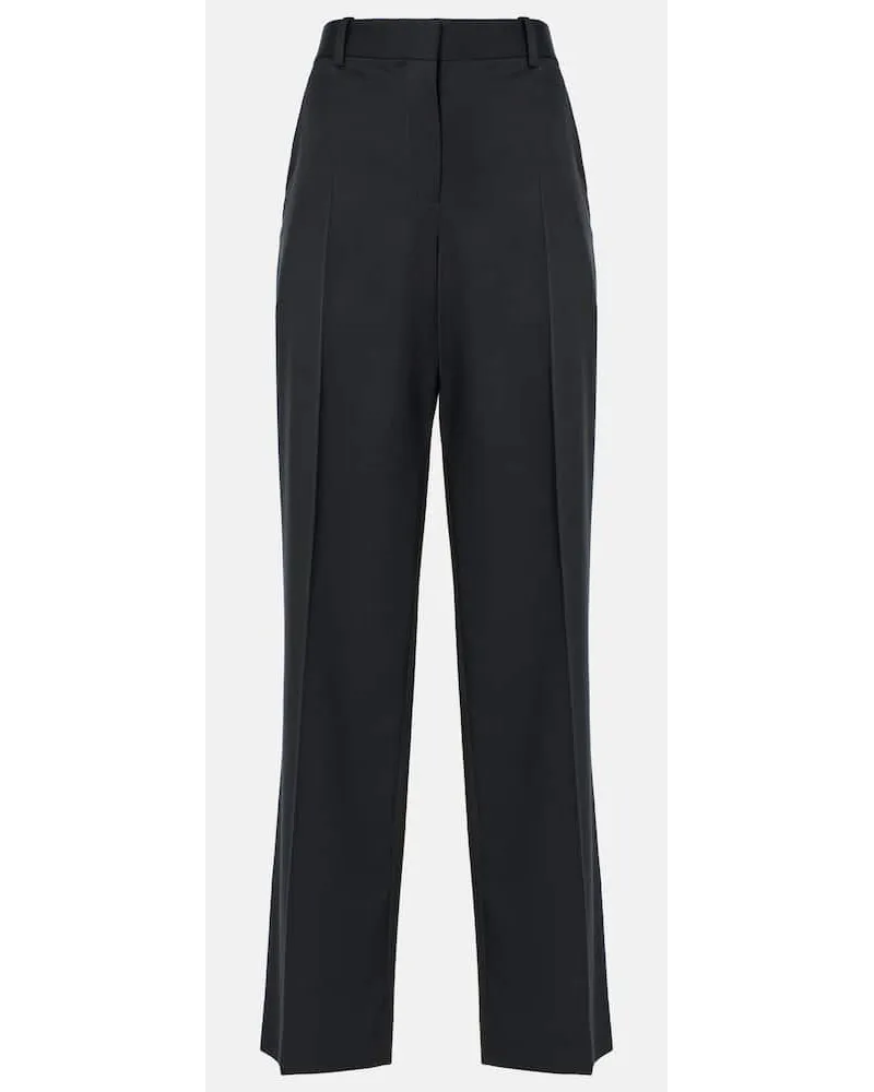 The Row Pantaloni flared Encore in lana Nero