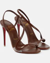 Christian Louboutin Sandali Nudes Rosalie in pelle Marrone