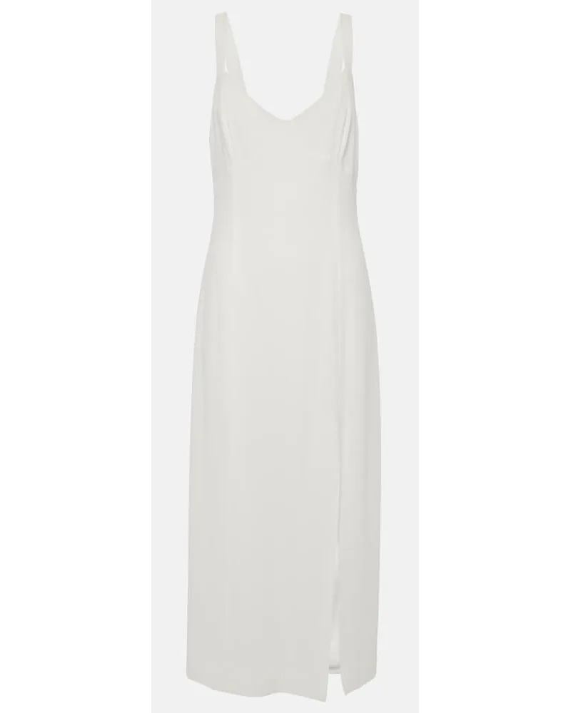 RIXO Bridal - Abito midi Eli in crÃªpe Bianco