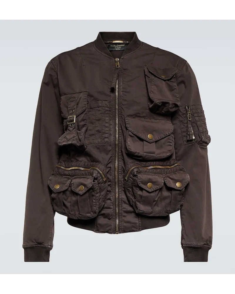 Dolce & Gabbana Giacca in cotone Marrone