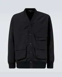 Comme des Garçons Comme des Garçons Homme Cardigan in pile con pannelli Nero