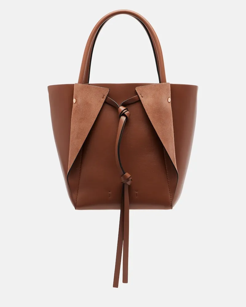 Gabriela Hearst Borsa Marija Small in pelle Marrone