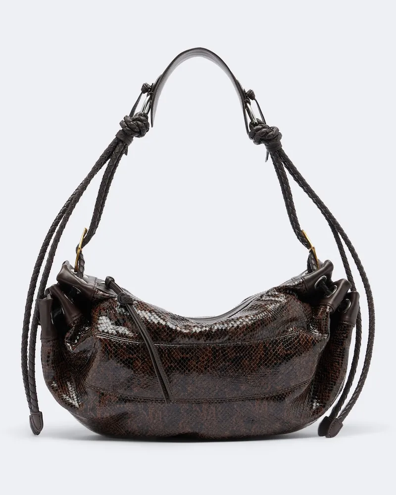 Isabel Marant Borsa a spalla Maia Medium in pelle Marrone
