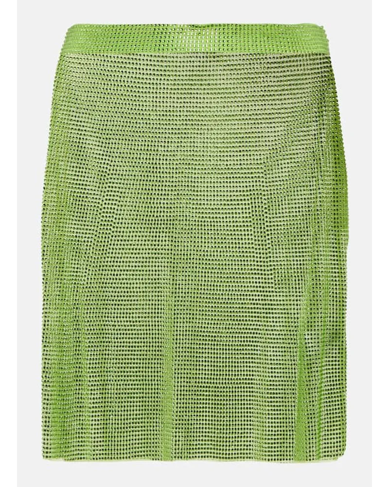 Giuseppe di Morabito Minigonna con cristalli Verde