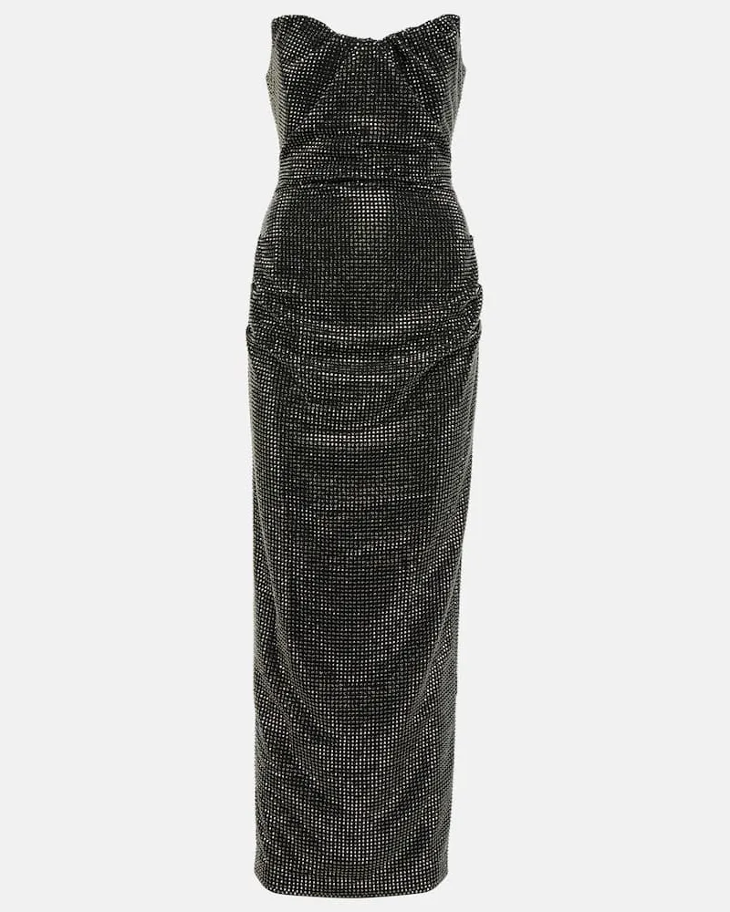 Roland Mouret Abito lungo senza spalline Nero