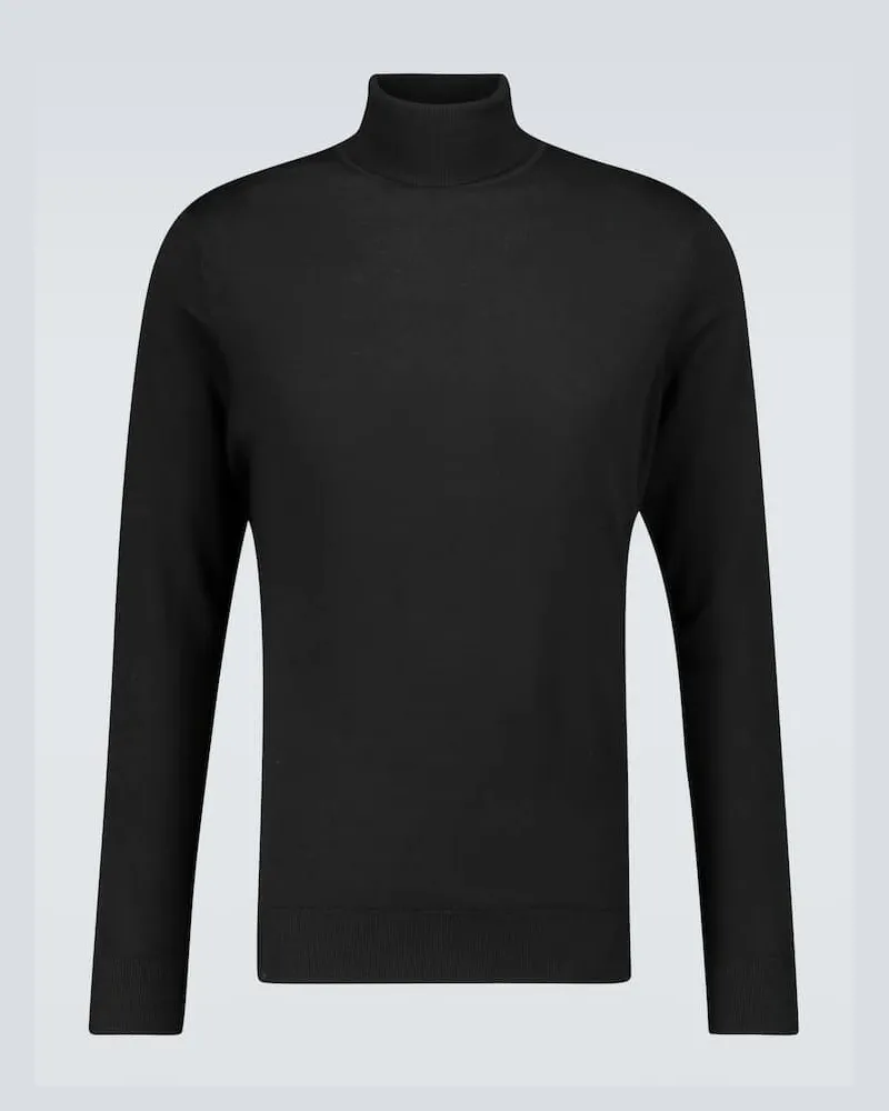 Sunspel Dolcevita in lana Nero