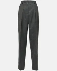 Totême Pantaloni in misto lana Grigio