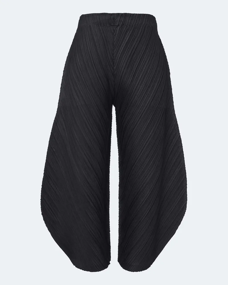 Issey Miyake Pantaloni Monthly Colors: July plissé Nero