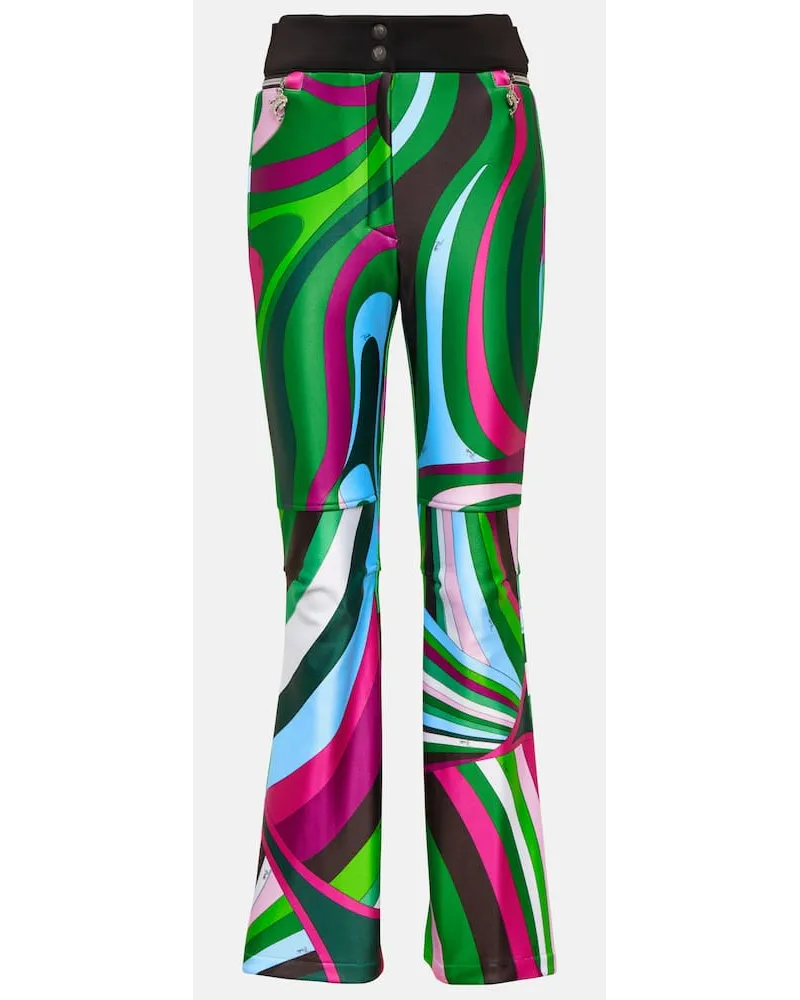 Emilio Pucci x Fusalp - Pantaloni da sci Patchwork Multicolore