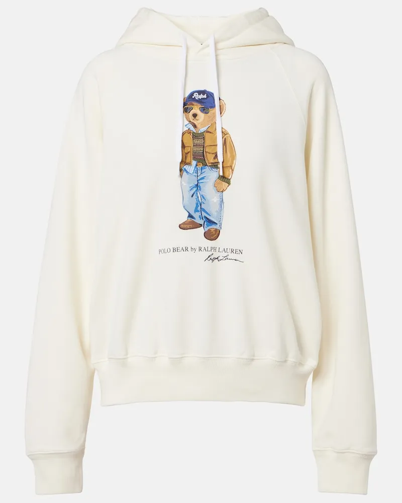 Ralph Lauren Felpa Polo Bear in jersey di misto cotone Bianco