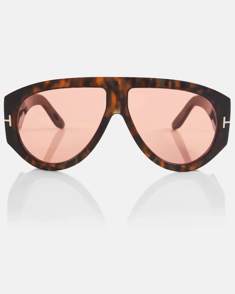 Tom Ford Occhiali aviator Bronson Marrone
