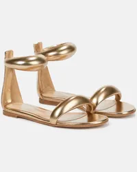 Gianvito Rossi Sandali Bijoux in pelle metallizzata Oro