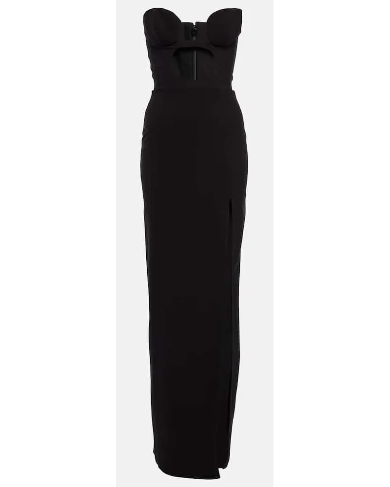 Nensi Dojaka Abito lungo con cut-out Nero