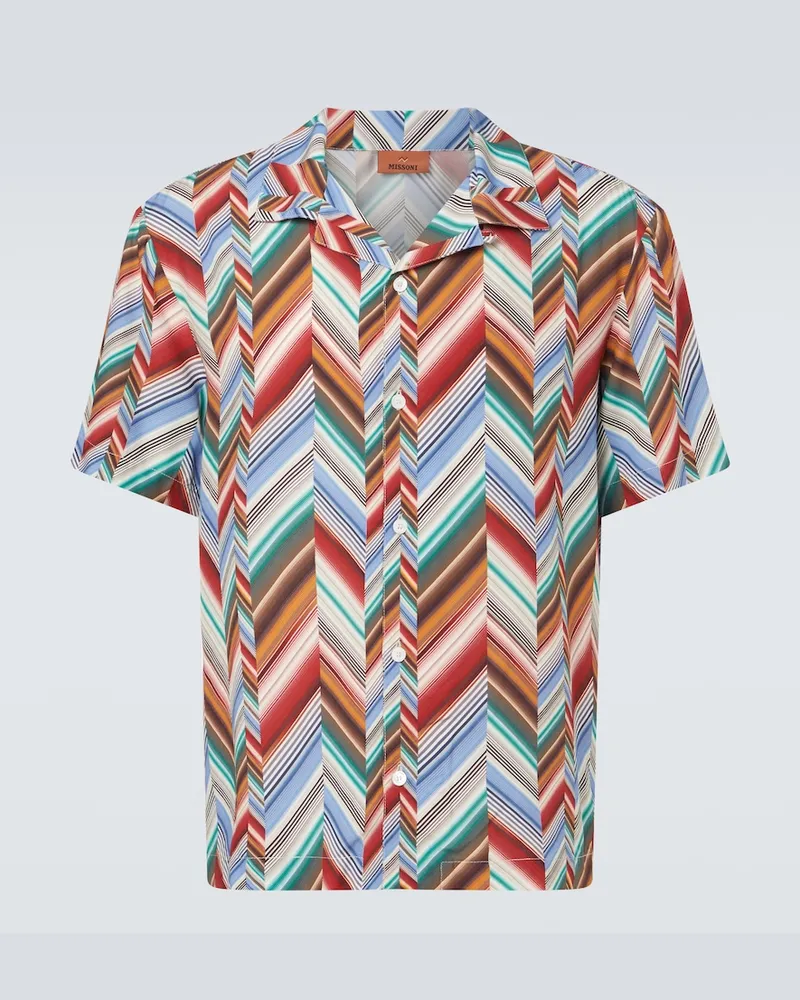 Missoni Camicia bowling a zig-zag Multicolore