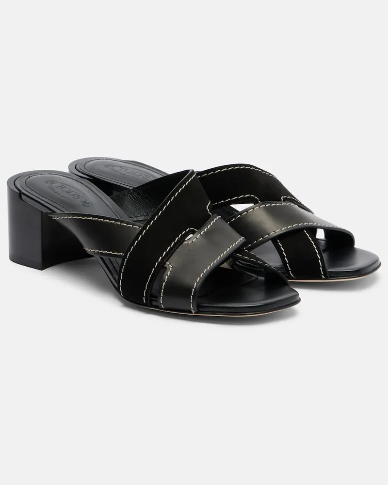 TOD'S Mules 55 in pelle Nero