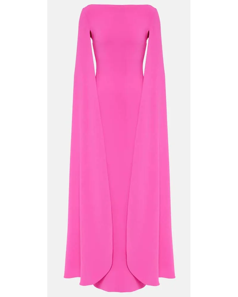 Solace London Abito lungo Sadie in crÃªpe Rosa