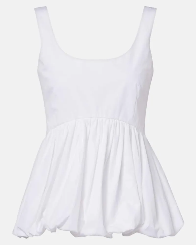 Róhe RÃ³he Top in popeline di cotone Bianco