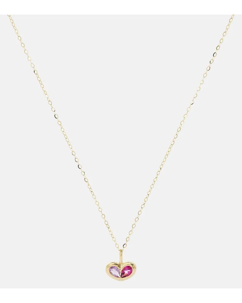 Stone & Strand Collana in oro 10kt con ametista e topazio Oro