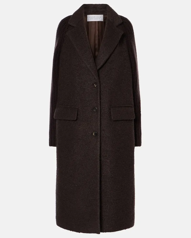 Gabriela Hearst Cappotto Charles in cashmere, lana e seta Marrone