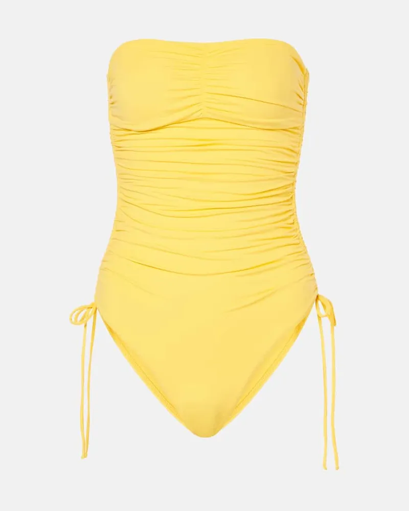 Melissa Odabash Costume intero Sidney senza spalline Giallo