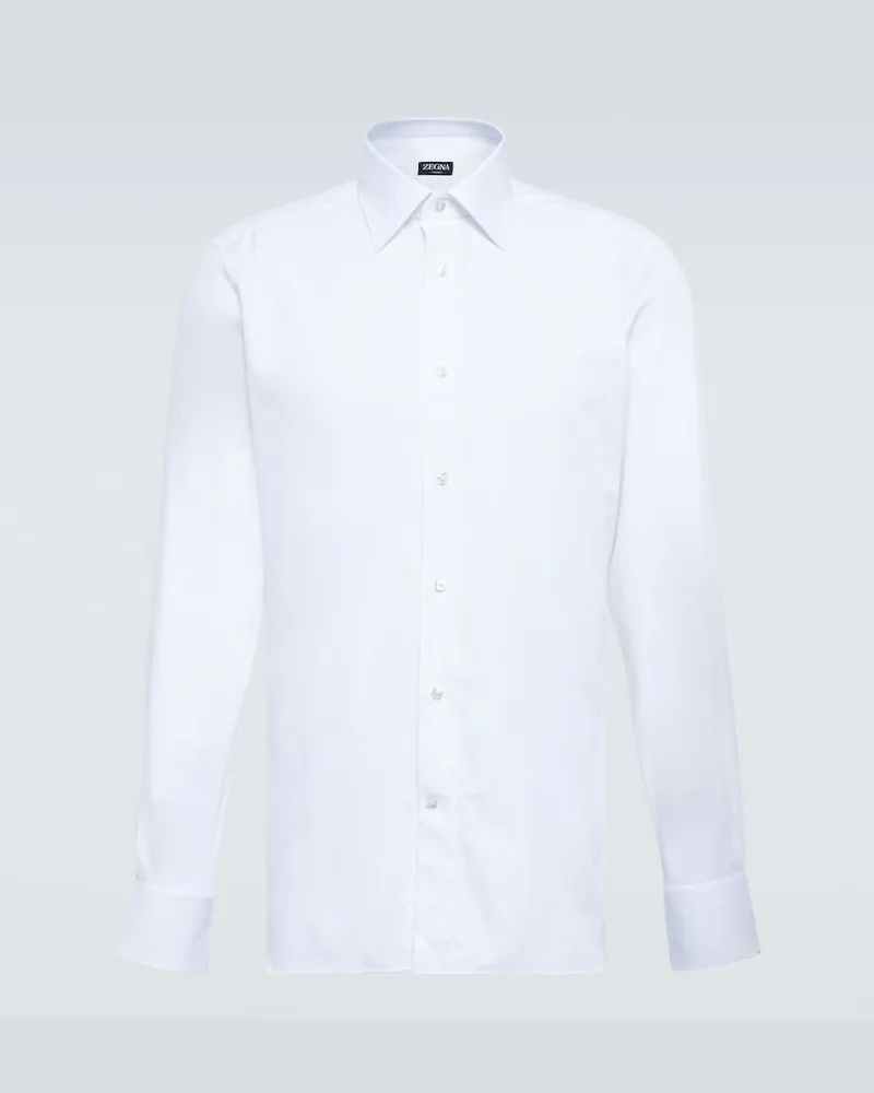 Ermenegildo Zegna Camicia Trofeo in cotone Bianco