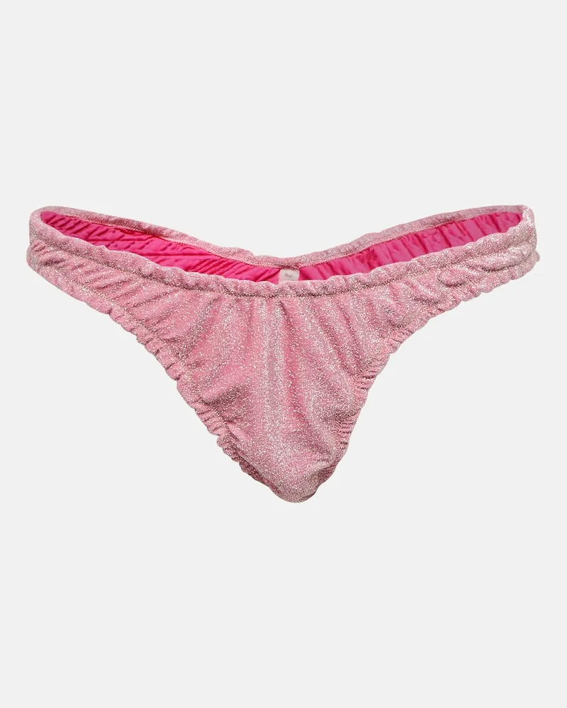 Reina Olga Slip bikini Guia in LurexÂ Rosa