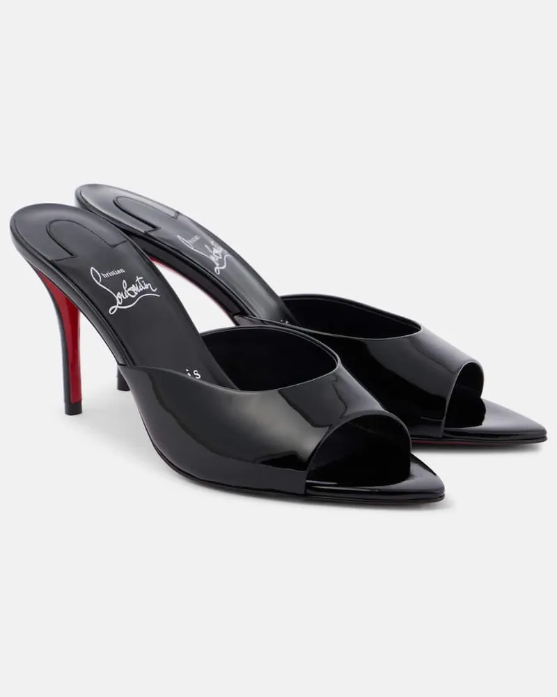 Christian Louboutin Mules Miss Z 80 in vernice Nero