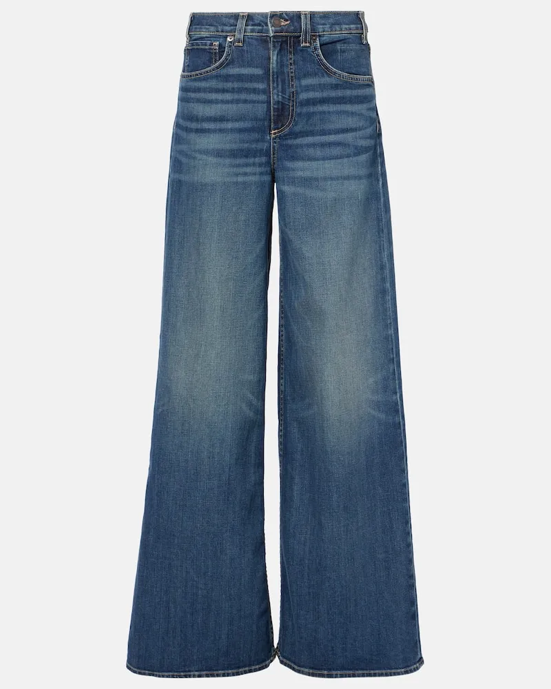 Nili Lotan Jeans a vita media e gamba larga Rolland Blu
