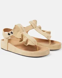 Isabel Marant Sandali infradito Isela in suede Marrone