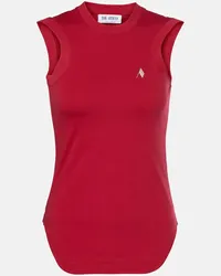 ATTICO Tank top Reese in jersey di cotone Rosso