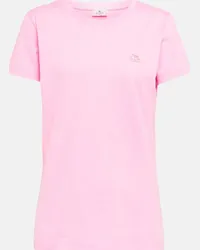 Etro T-shirt in jersey di cotone Rosa