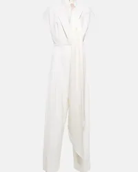 Roksanda Ilincic Bridal - Jumpsuit in lana e seta Bianco