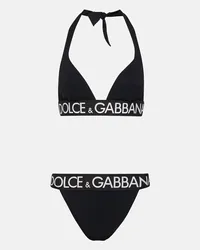 Dolce & Gabbana Bikini con logo Nero