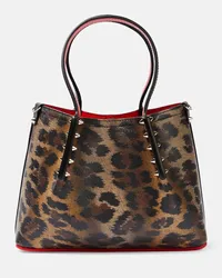 Christian Louboutin Borsa Cabarock Small con stampa Marrone