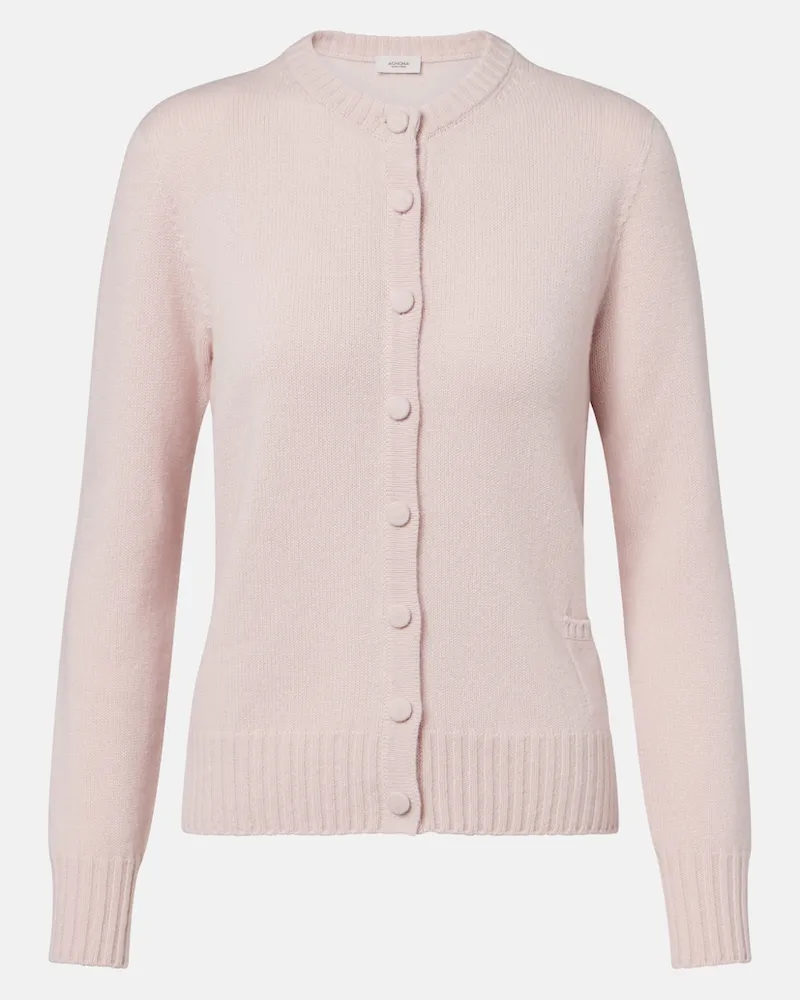AGNONA Cardigan in cashmere Rosa