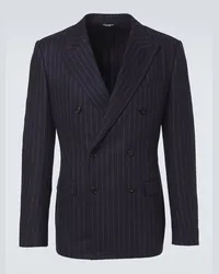 Dolce & Gabbana Blazer da abito in lana e cashmere Blu