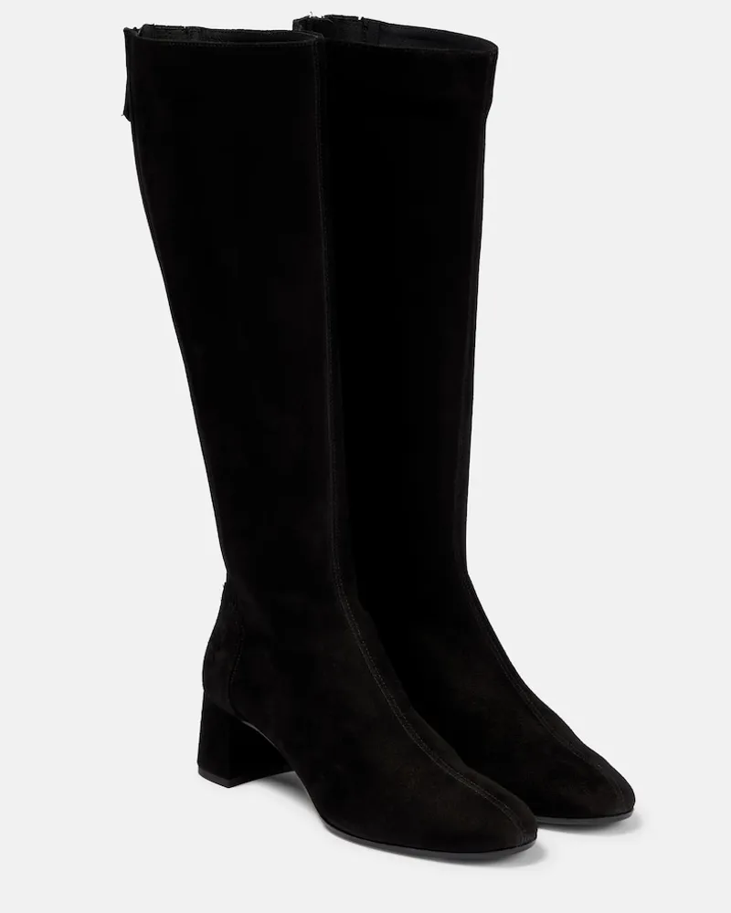 Aquazzura Stivali Saint Honore in suede Nero