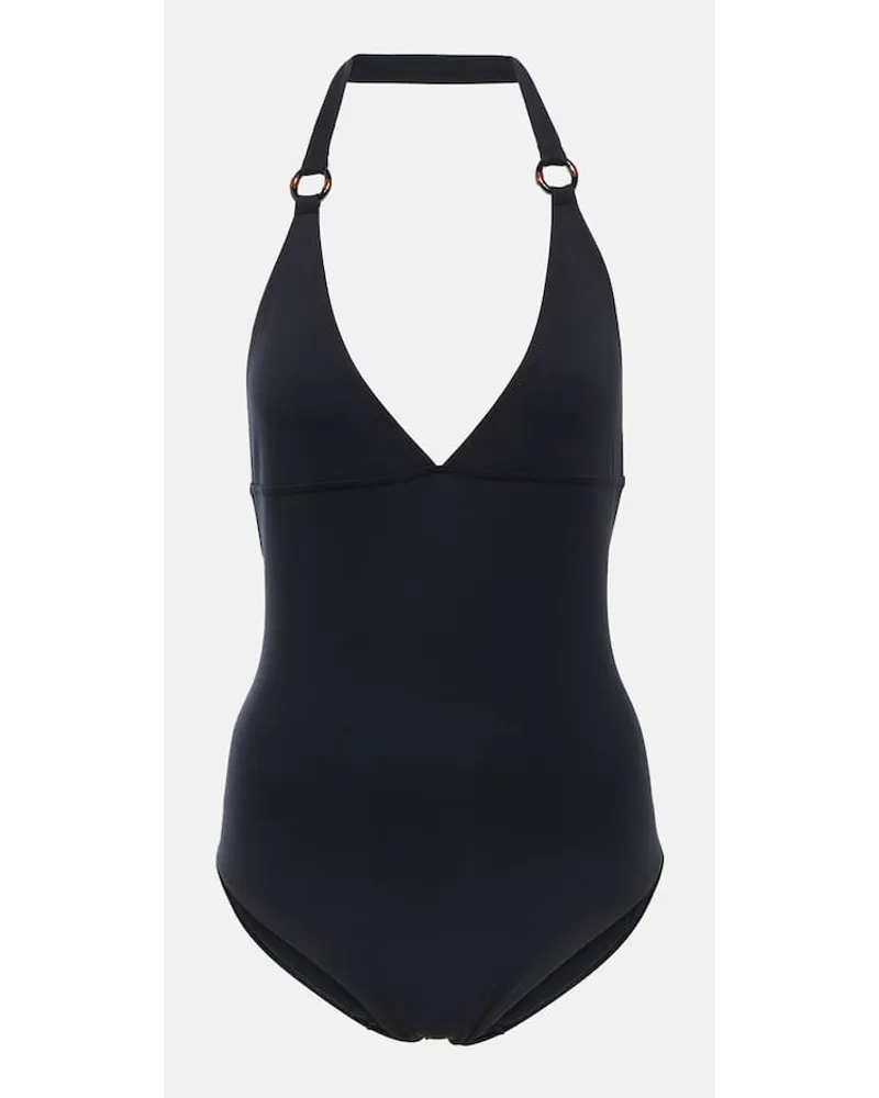 Loro Piana Costume intero con scollo allâamericana Blu