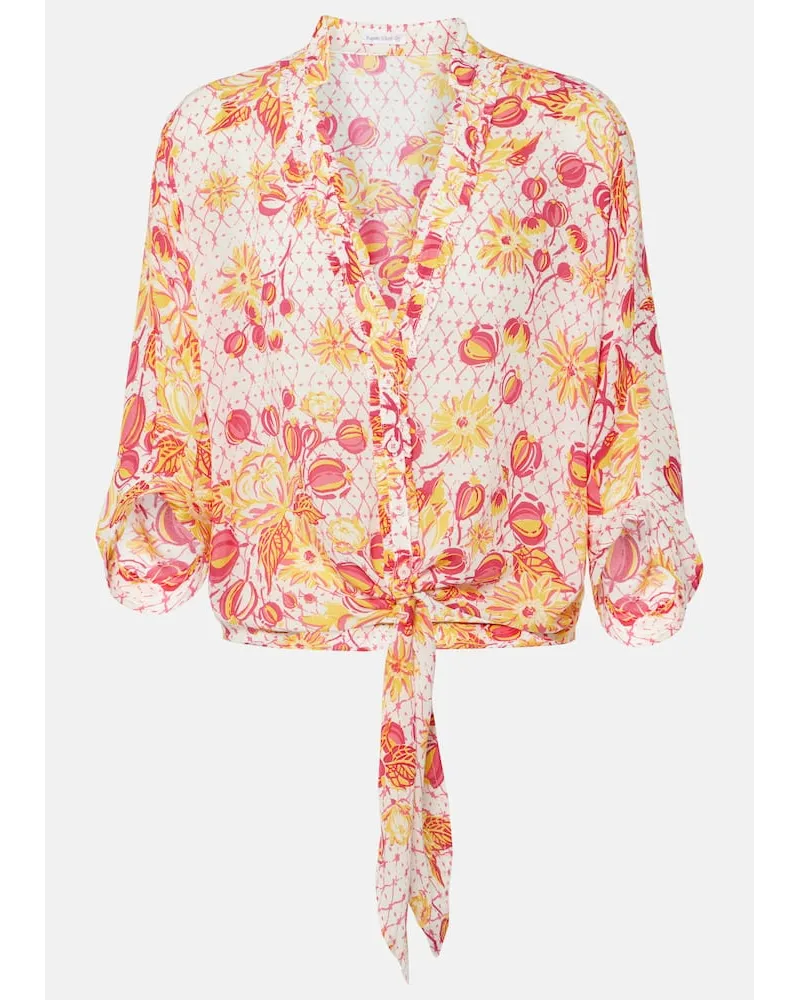 Poupette St Barth Camicia Azia con stampa floreale Rosa