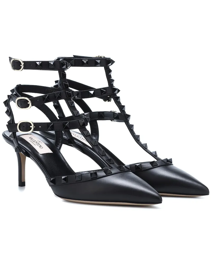 Valentino Garavani Pumps slingback Rockstud in pelle Nero