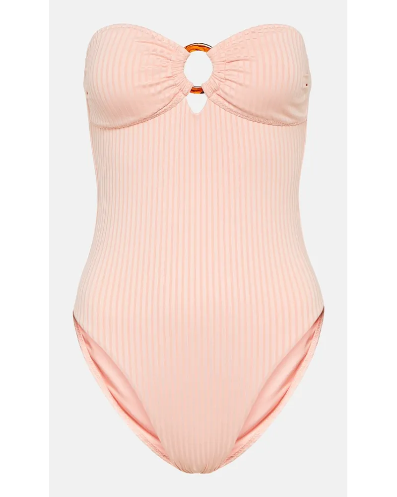 Melissa Odabash Costume intero Barbuda senza spalline Rosa